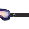 The STAGE Prop Black Ski Goggle with Detector Revo Lens and Grey Plus goggle strap.
