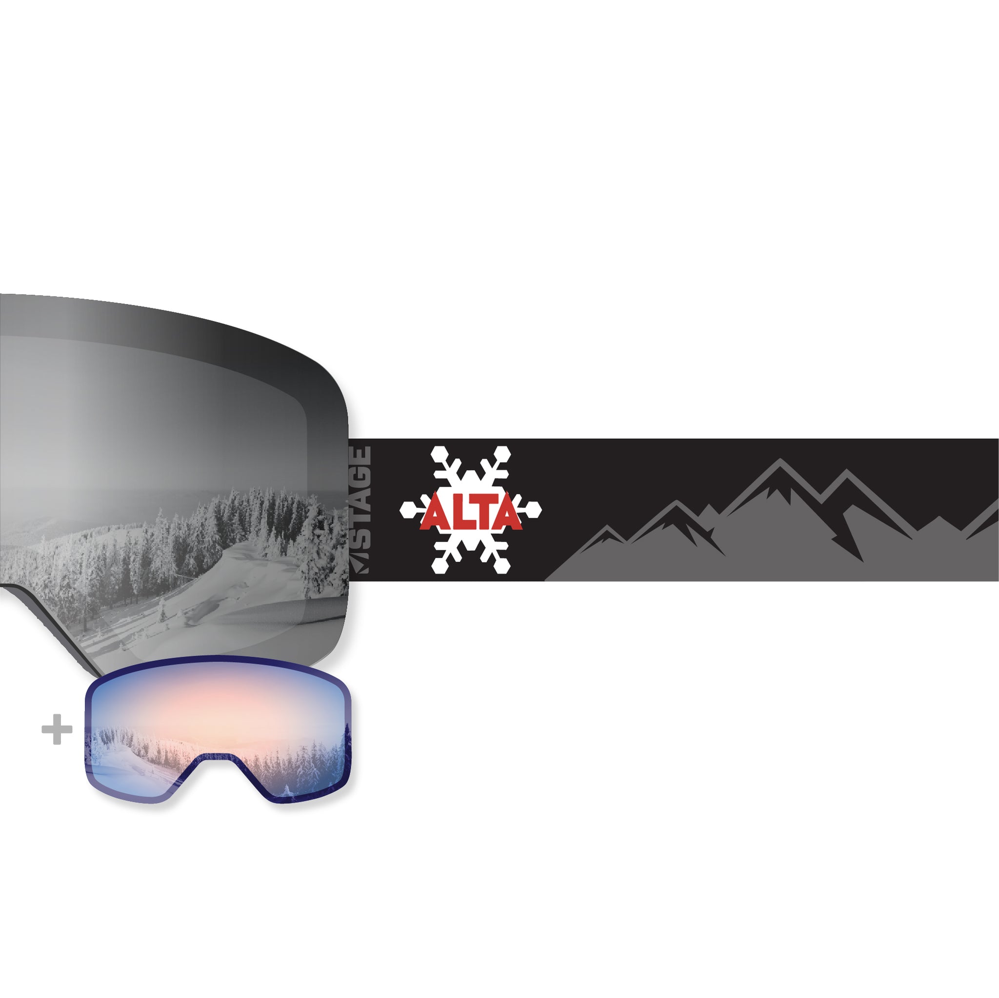 ALTA Propnetic Ski Goggle - Alta Mountains Strap