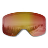 Product shot of the STAGE Propnetic Red Revo lens for the STAGE Propnetic Magnetic Ski Goggle