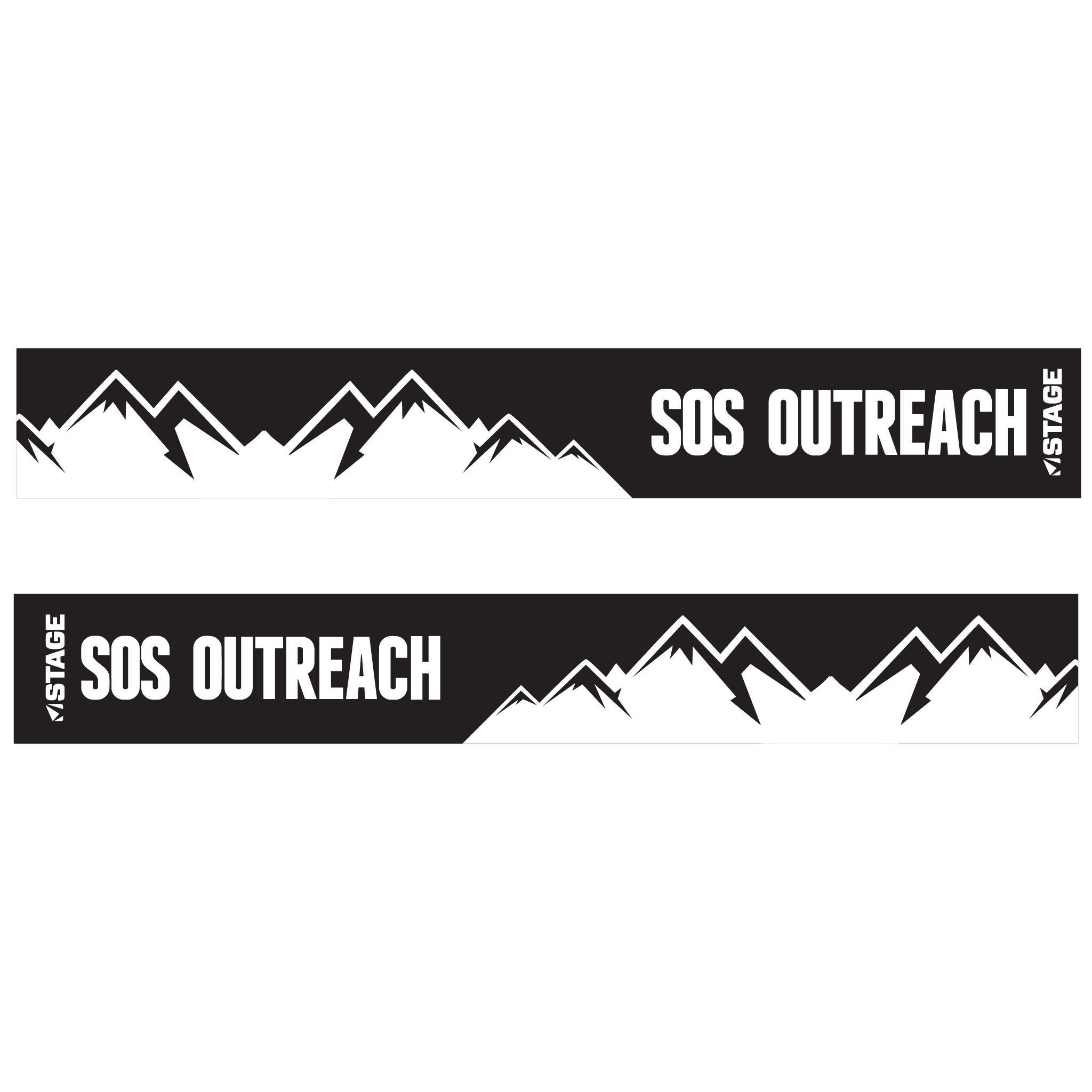 SOS Outreach Prop Ski Goggle - Black Frame w/ Mirror Chrome Lens - Adult Universal