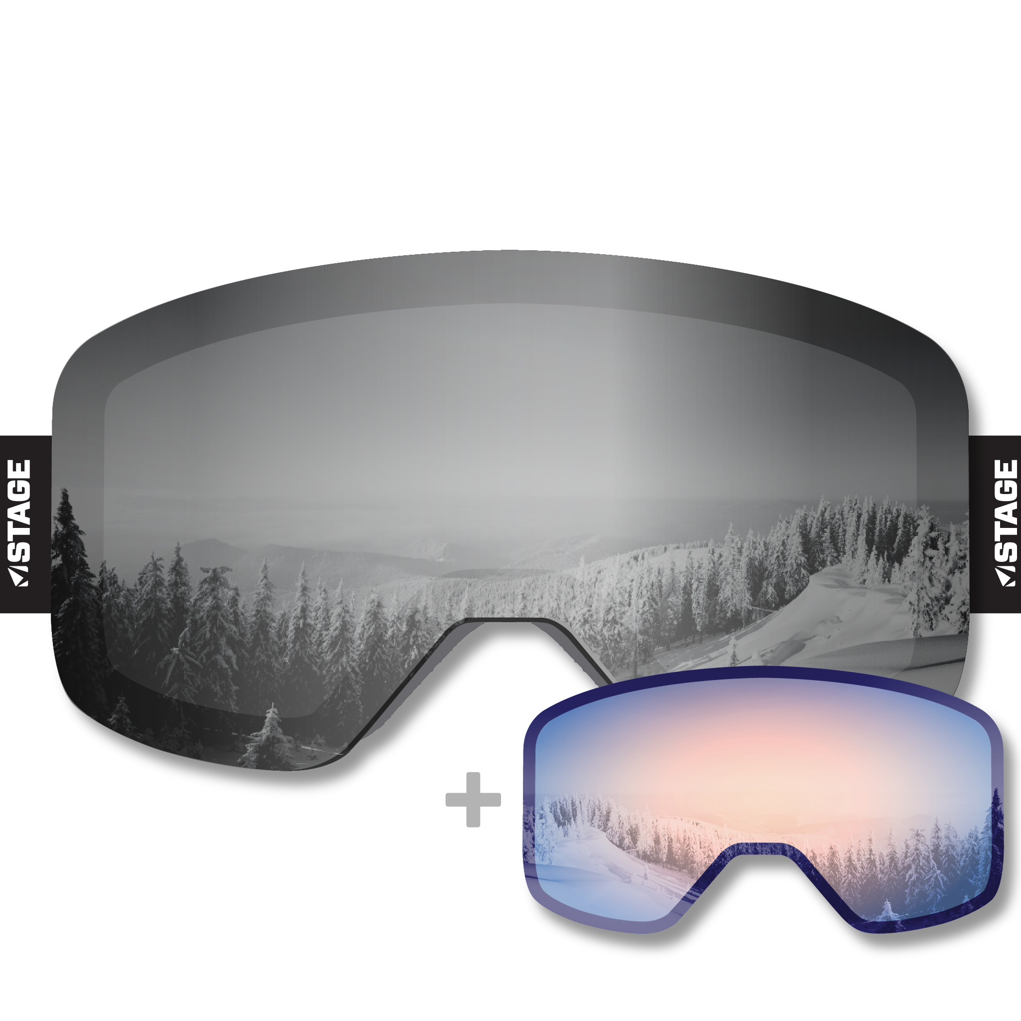 SOS Outreach Propnetic - Magnetic Ski Goggle + Bonus Lens