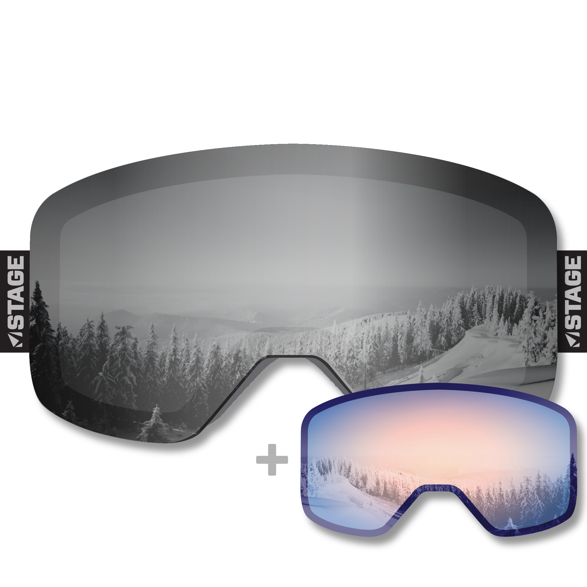 Share Winter Foundation Propnetic - Magnetic Ski Goggle + Bonus Lens