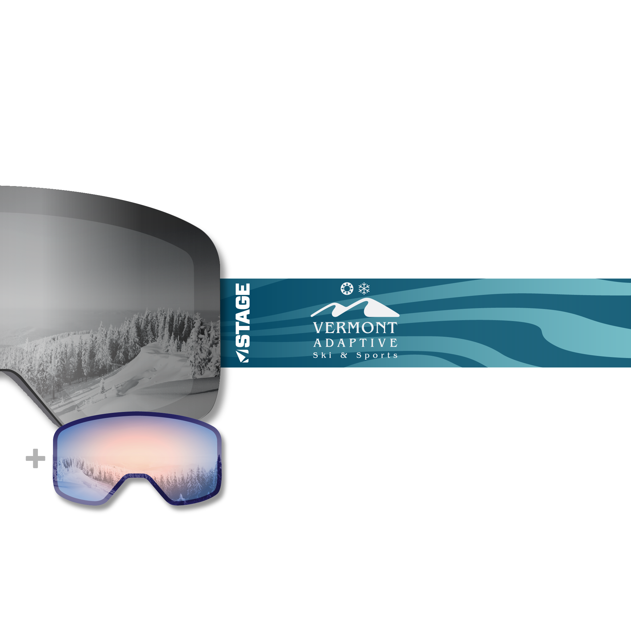 Vermont Adaptive Propnetic - Magnetic Ski Goggle + Bonus Lens