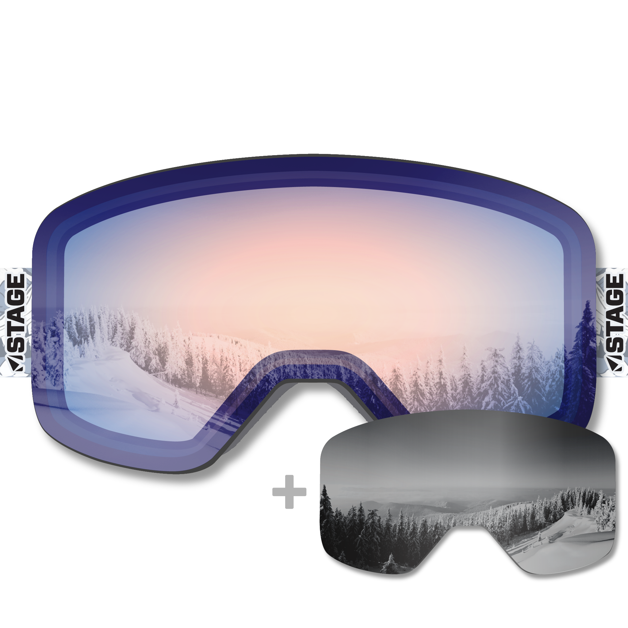 Wasatch Adaptive Sports Propnetic - Magnetic Ski Goggle + Bonus Lens