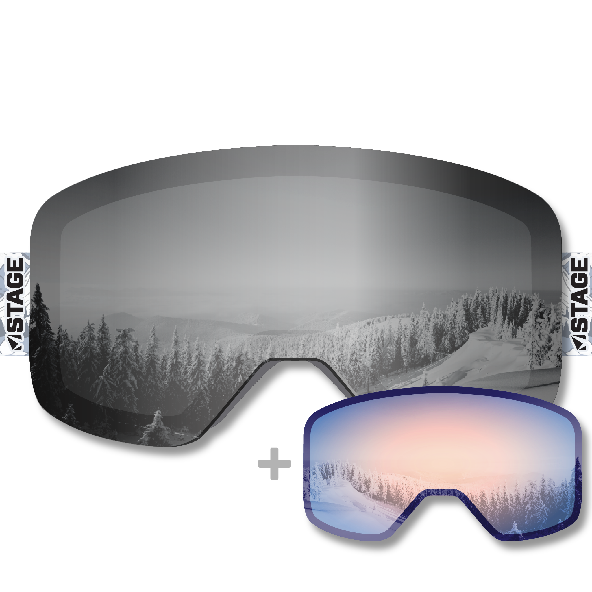 Wasatch Adaptive Sports Propnetic - Magnetic Ski Goggle + Bonus Lens