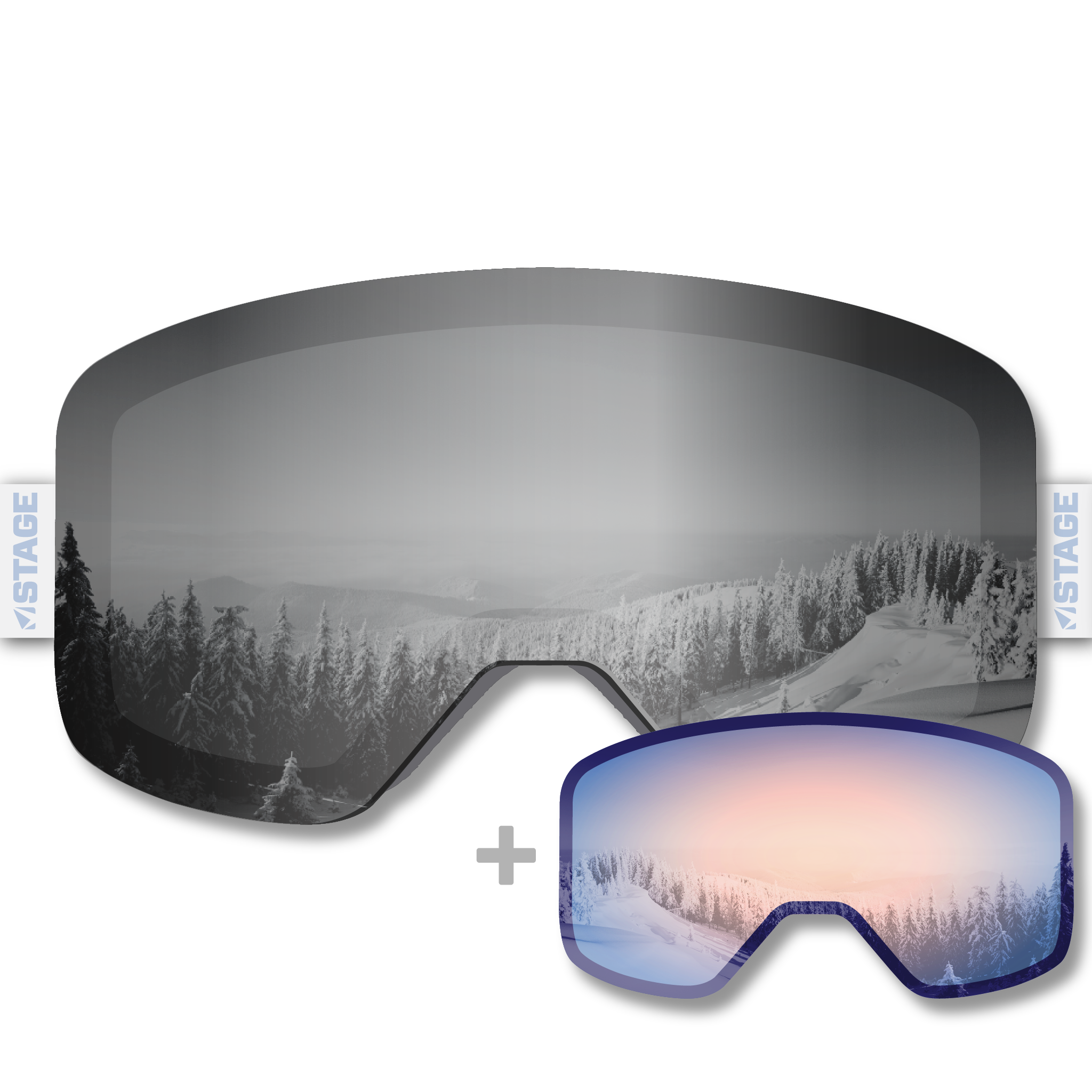 Wasatch Mountain Institute Propnetic - Magnetic Ski Goggle + Bonus Lens