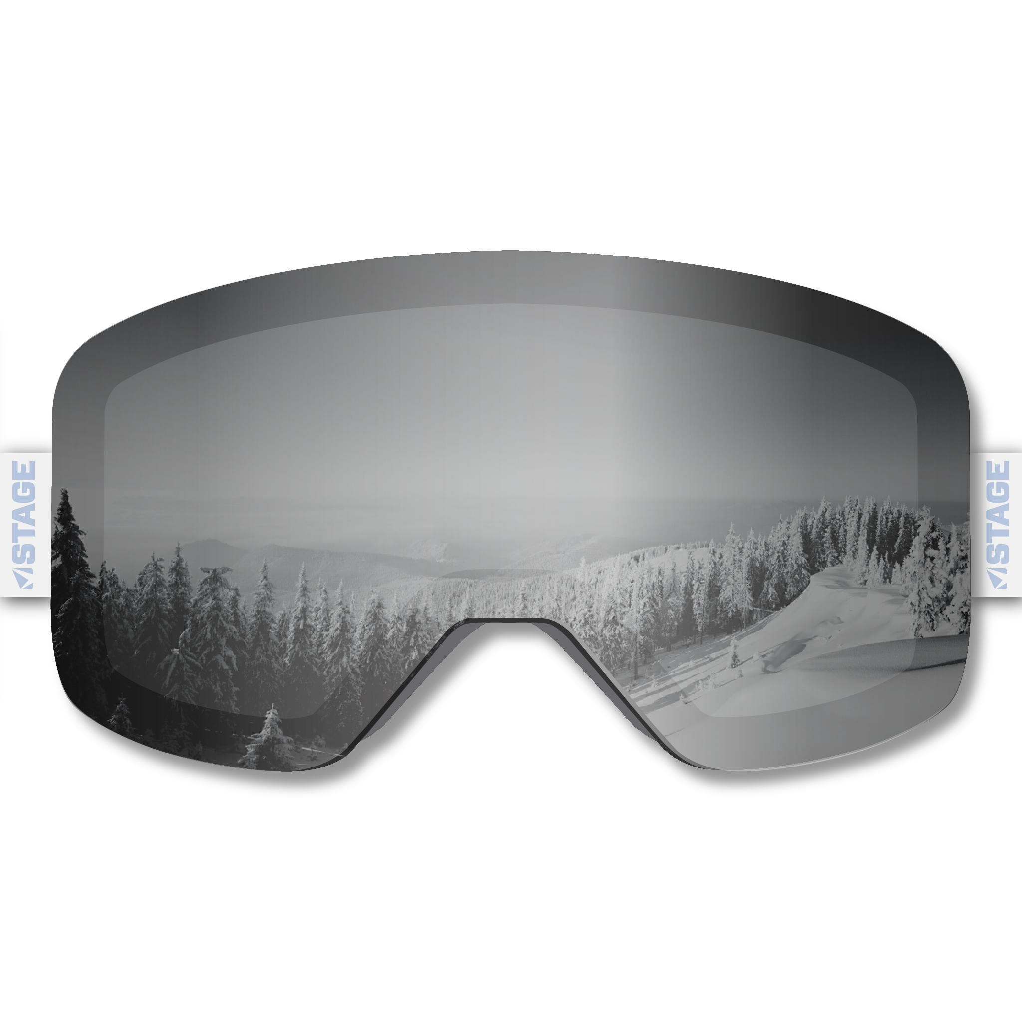Wasatch Mountain Institute Frameless Prop Ski Goggle - Mirror Chrome Smoke Lens