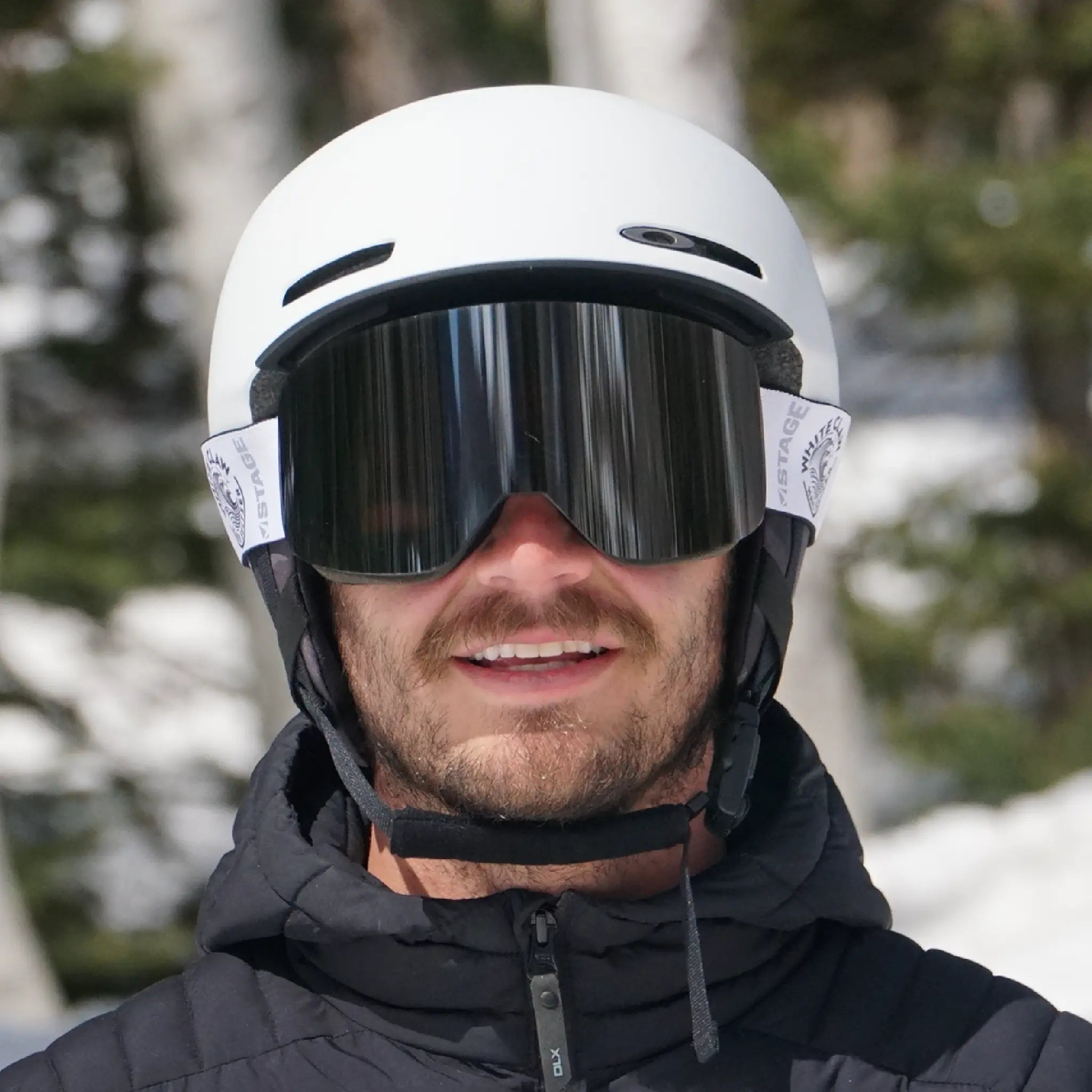 blue snowboard ski helmet white frame goggles Snow Goggle Range the frame is shorter in height compared to the Fovea Snowalva Ski Goggles, Snowboard Goggles