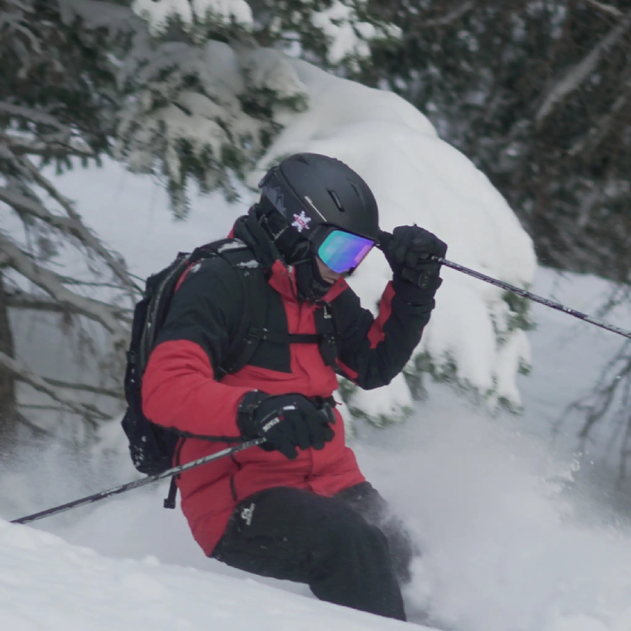 Frameless Prop Ski Goggle - Detector Revo Lens