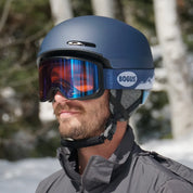 Prop Ski Goggle - Black Frame - Detector Revo Lens - Adult Universal