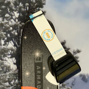 Prop Ski Goggle - Black Frame - Mirror Chrome Smoke Lens - Adult Universal