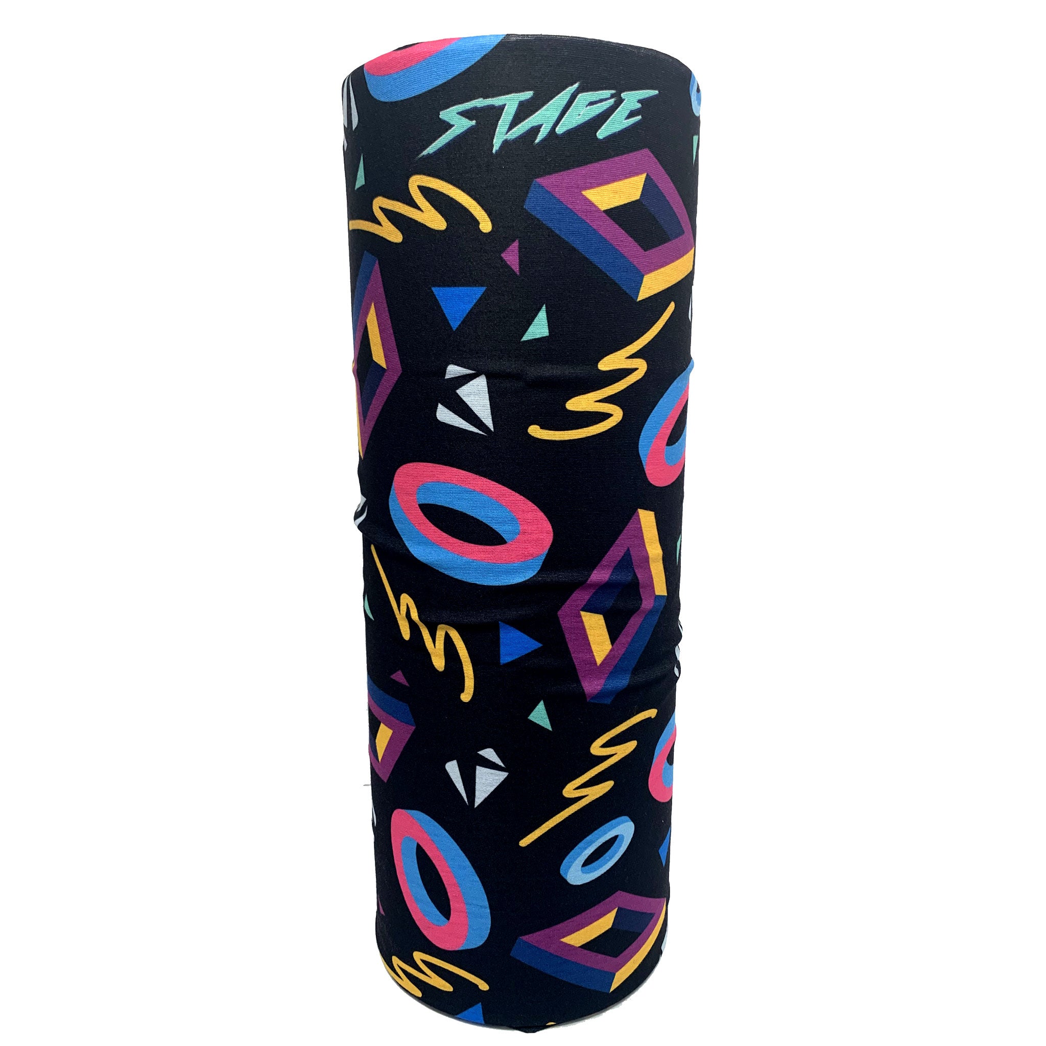Jr. Fleece Face Tube - 80's Arcade Black - Jr. Small (Ages 4-7)