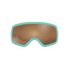 STAGE 8Track Ski Goggle w/ Gold Revo Lens and Teal Frame - Fits teens, ages 9 -13. Youth ski goggle.