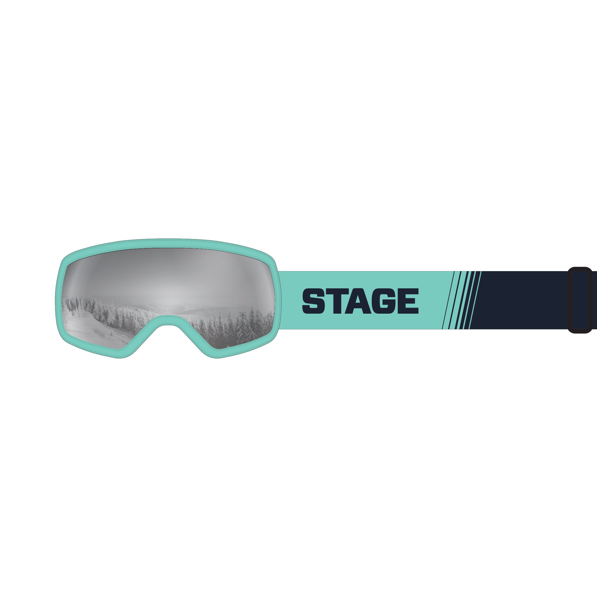 8Track Goggle - Solid Teal