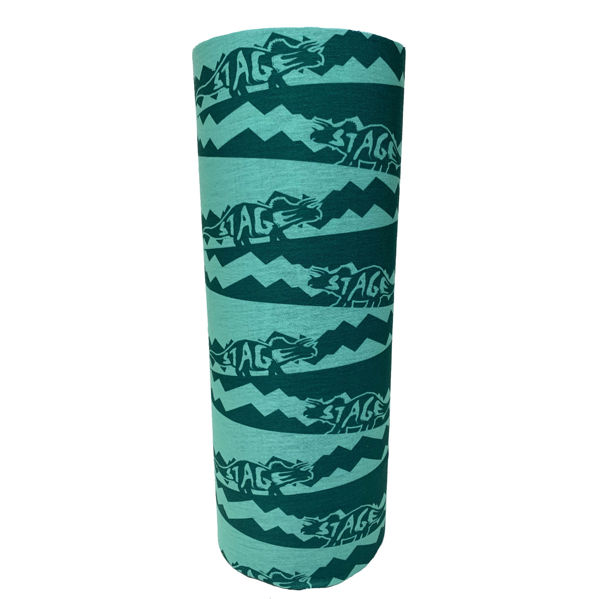 Jr. Fleece Face Tube - Dino Teal - Jr. Small (Ages 4-7)