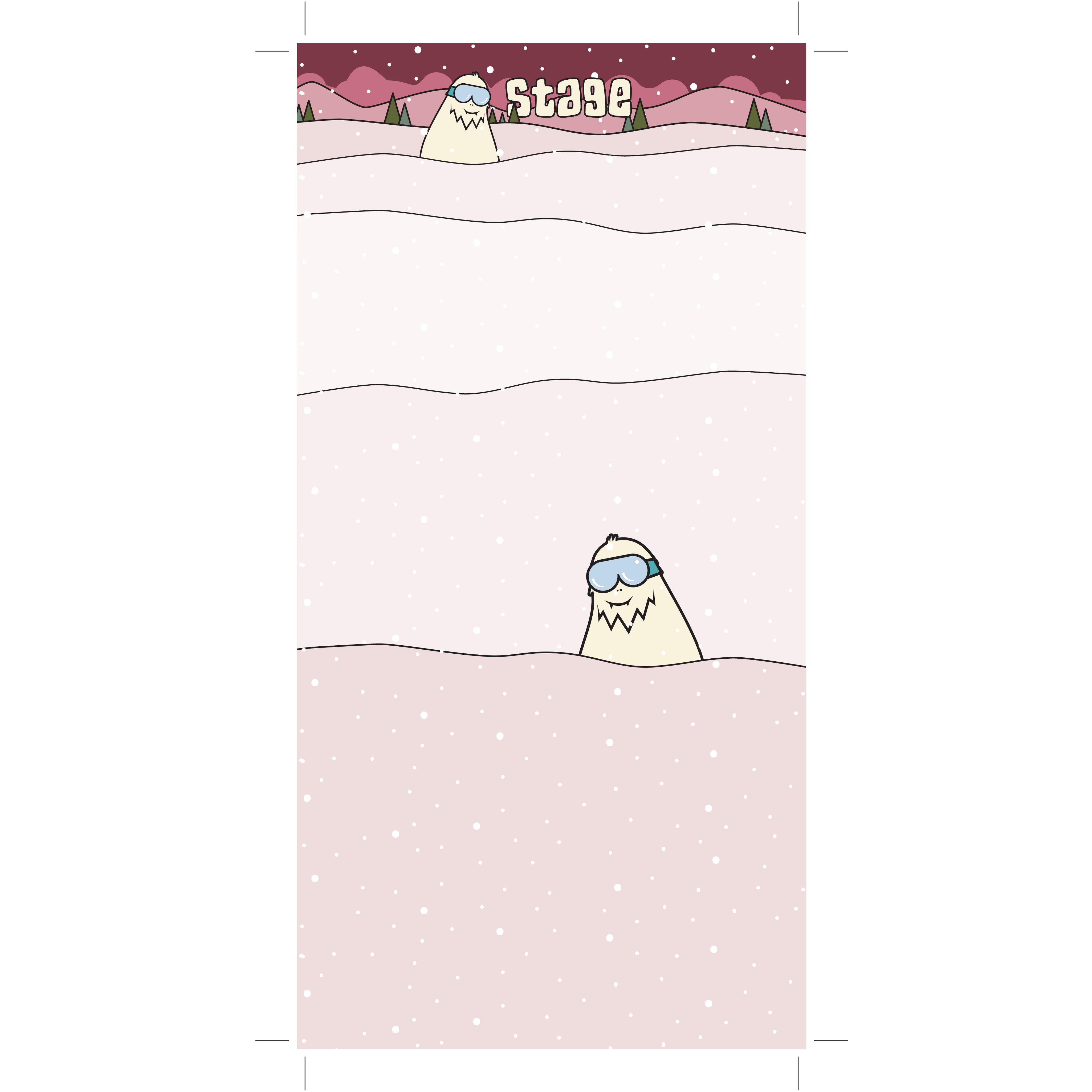 Jr. Face Tube - Powder Yeti Pink - Single Layer