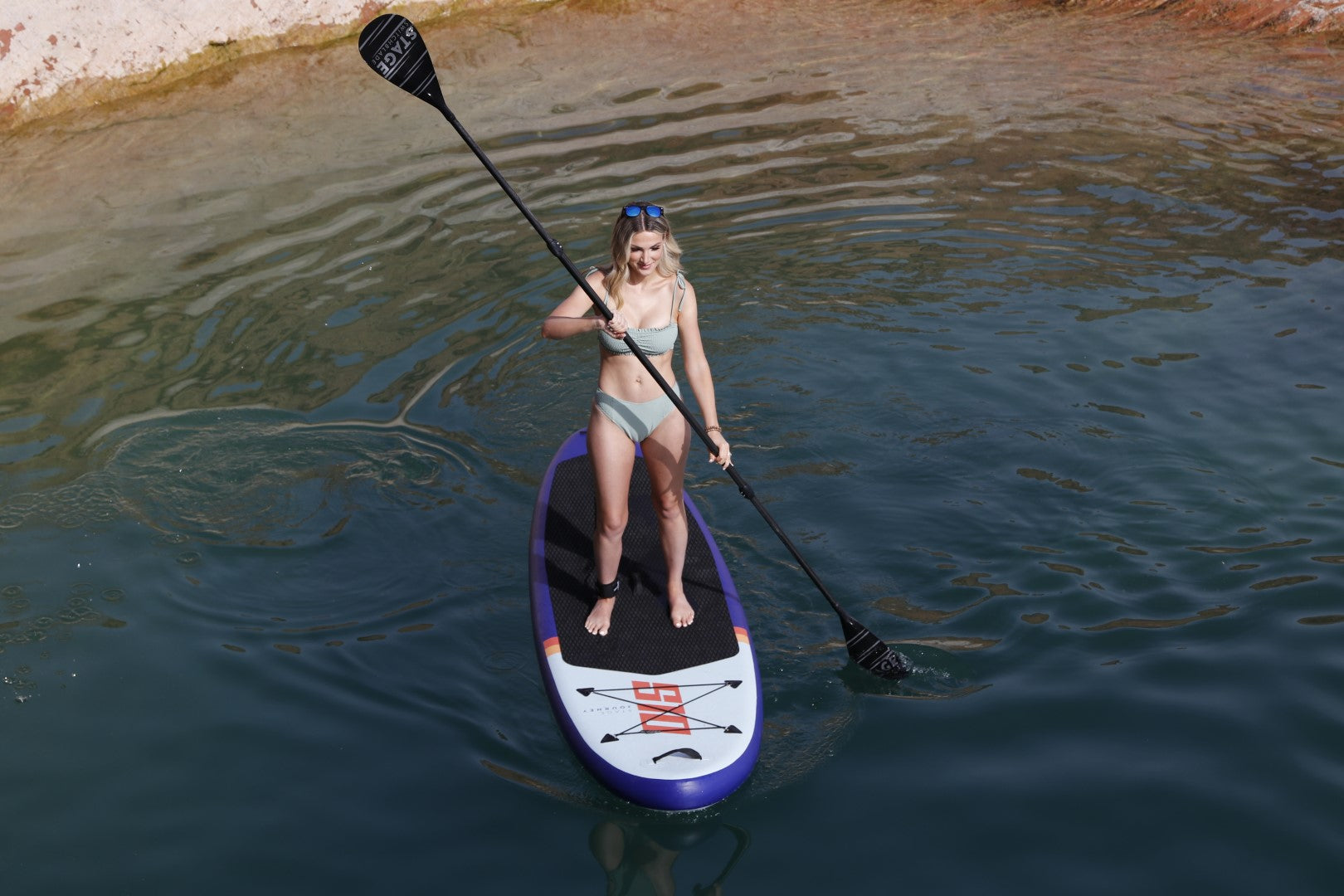 STAGE 2SIDE Double-Sided Paddleboard Paddle - 3-Piece SUP Paddle - Available in Aluminum, 60% Carbon Fiber, and 100% Carbon Fiber | Previously called the Switchblade Double-Sided SUP Paddle