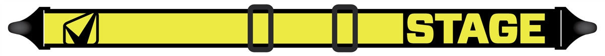 STAGE Yellow on Black Strap - Stunt Goggle Strap