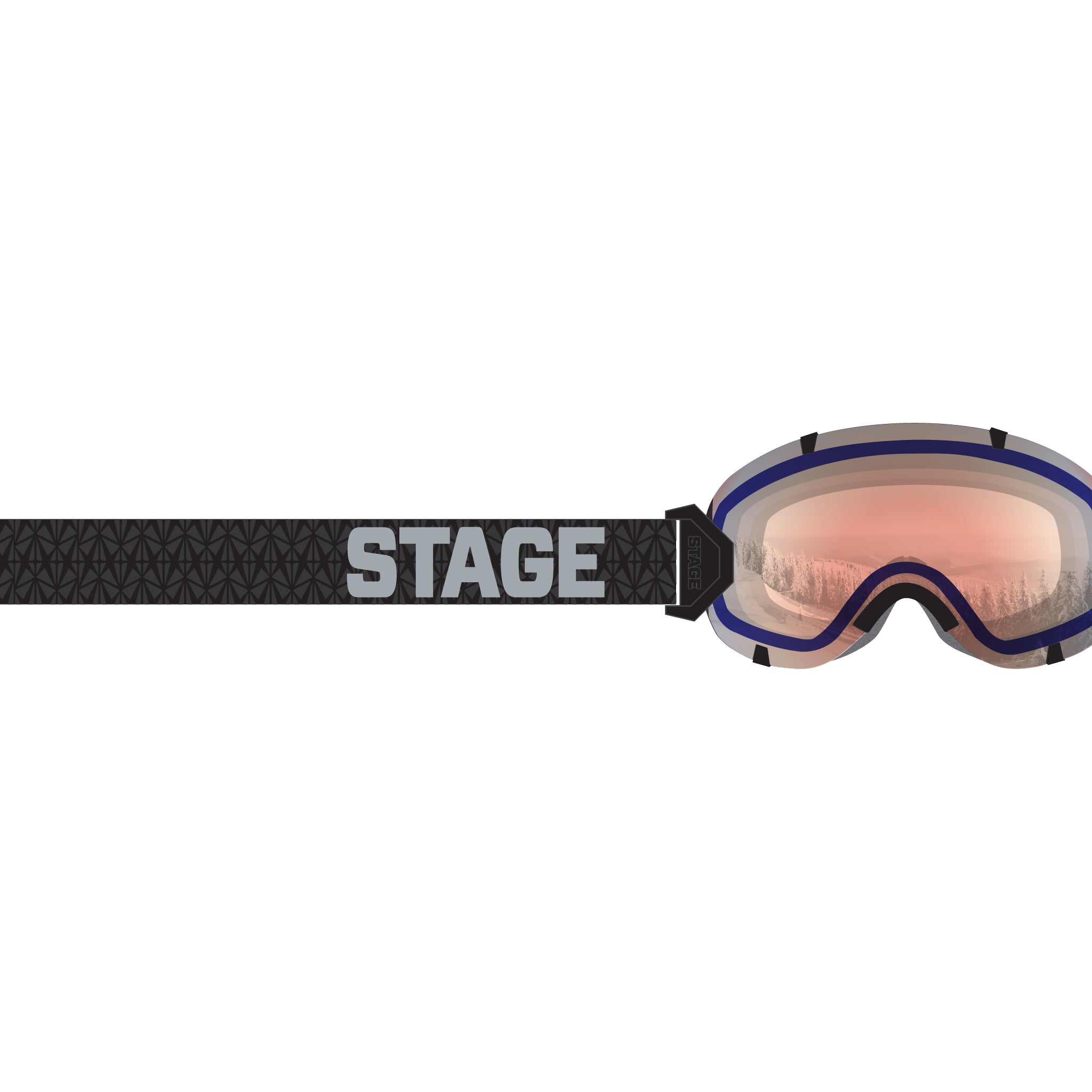 Stunt Black - Adult Ski Goggle