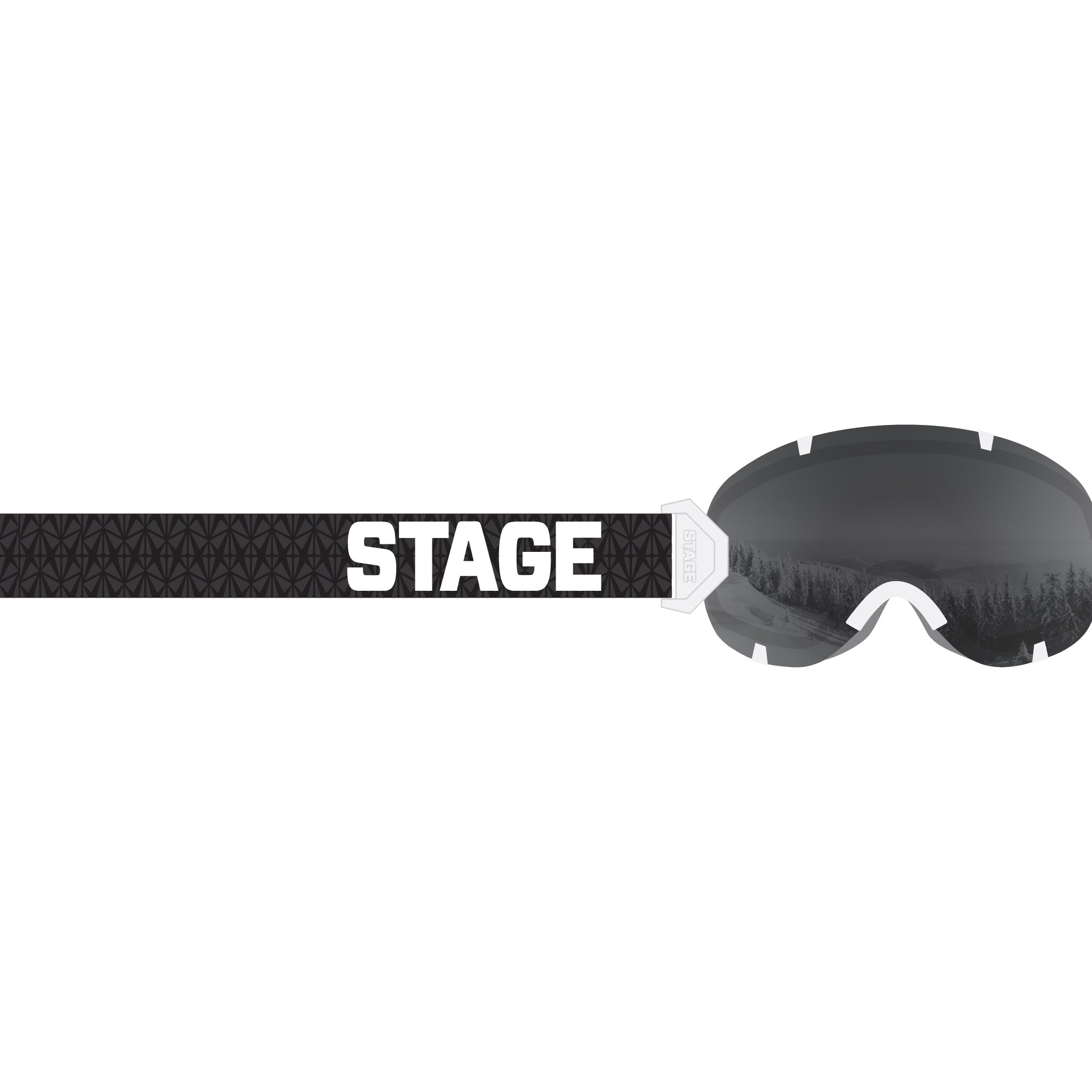 Stunt White - Adult Ski Goggle