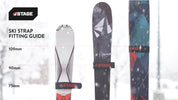 Ski Straps - Pair - Fits Narrow and Powder Skis