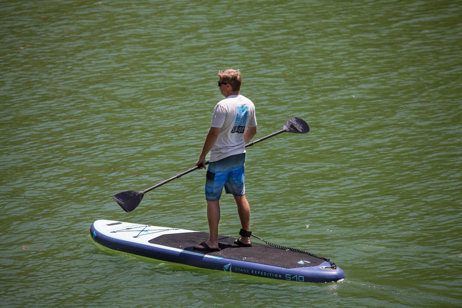 2SIDE Double-Sided Paddleboard Paddle - 100% Carbon Fiber | 100% CF Blades - SUP Paddle