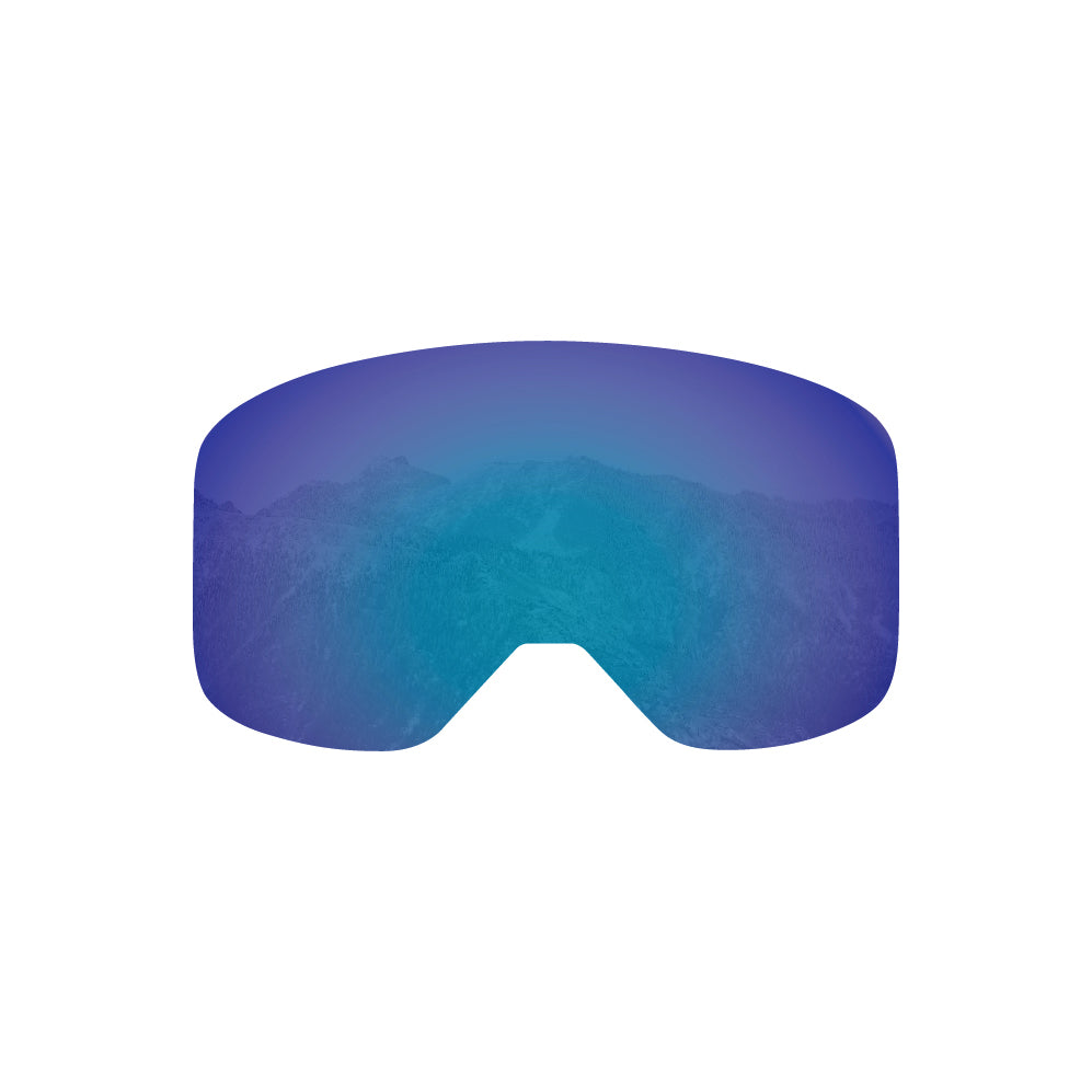 Product shot of the STAGE Propnetic Violet Revo Lens for the Propnetic Magnetic Snowboard Goggle